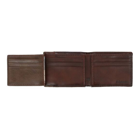 Columbia Men's Leather RFID Slim Bifold Wallet with Exterior Pocket - Picture 4 of 4